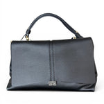Borsa patta Kendall media pelle nera Loristella<BR/> 