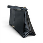 Borsa patta Kendall media pelle nera Loristella<BR/> 