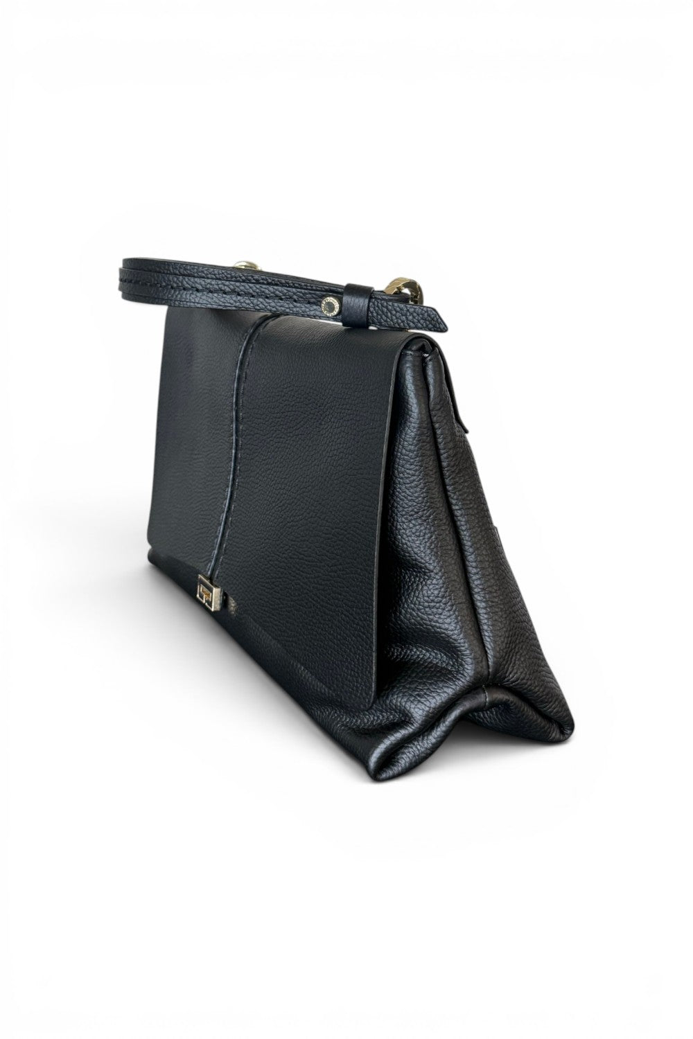 Borsa patta Kendall media pelle nera Loristella<BR/> 