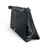 Borsa patta Kendall media pelle nera Loristella<BR/> 