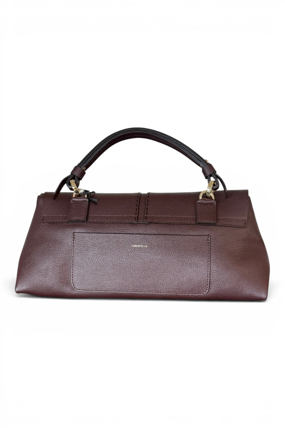 Borsa patta Kendall orizz pelle cioccolato Loristella<BR/> 