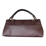 Borsa patta Kendall orizz pelle cioccolato Loristella<BR/> 