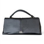 Borsa patta Kendall orizz pelle nera Loristella<BR/> 