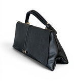 Borsa patta Kendall orizz pelle nera Loristella<BR/> 