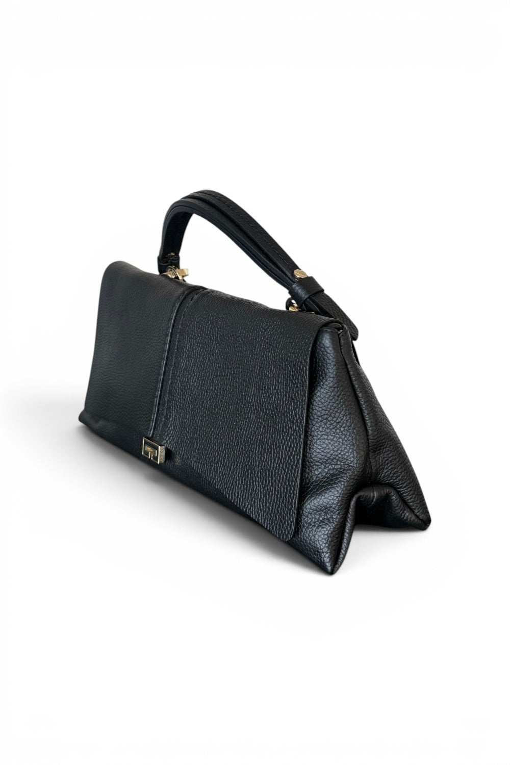 Borsa patta Kendall orizz pelle nera Loristella<BR/> 