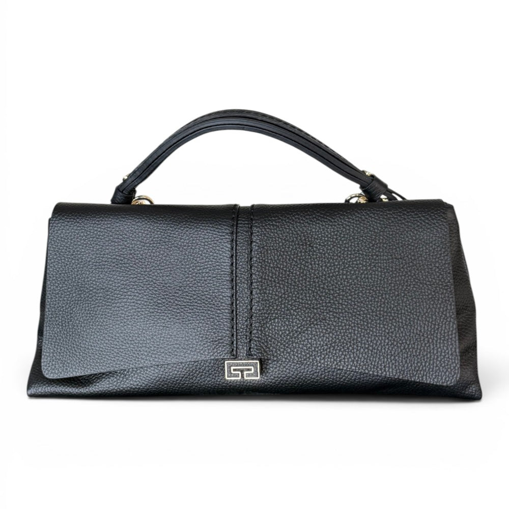 Borsa patta Kendall orizz pelle nera Loristella<BR/> 