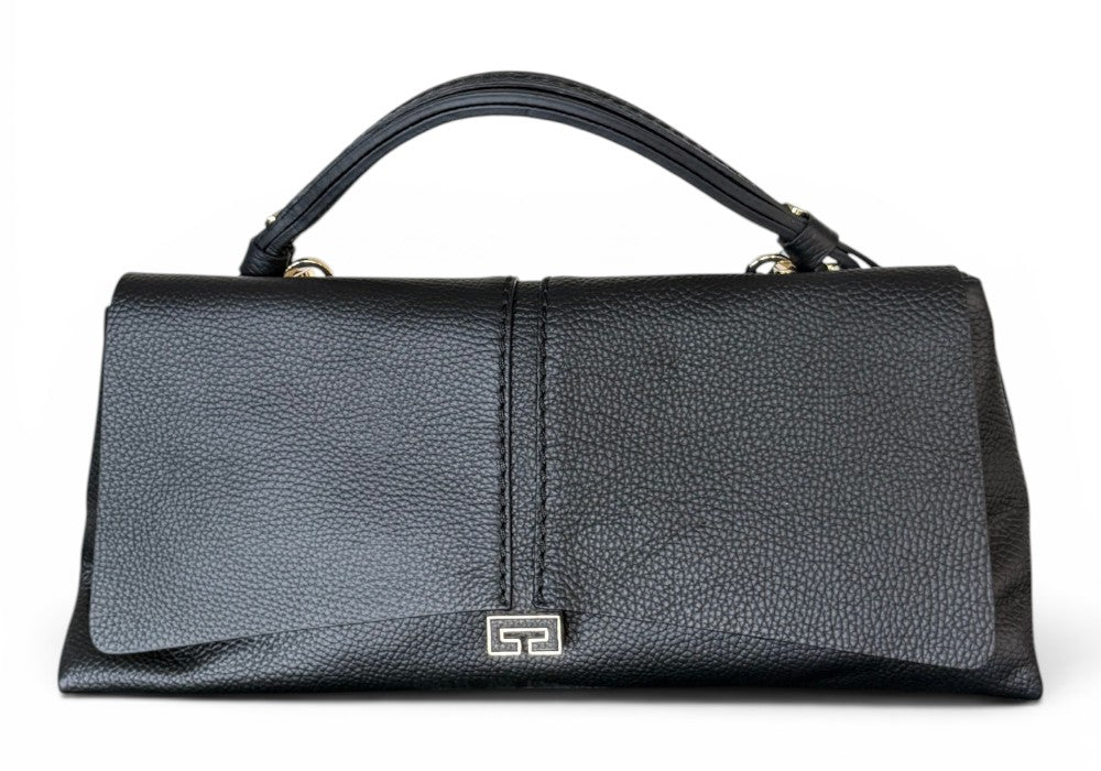 Borsa patta Kendall orizz pelle nera Loristella<BR/> 