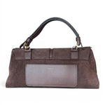 Borsa patta Kendall orizz suede cioccolato Loristella<BR/> 