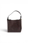 Borsa secchiello suede cioccolato Loristella