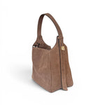 Borsa secchiello suede taupe Loristella<BR/> 