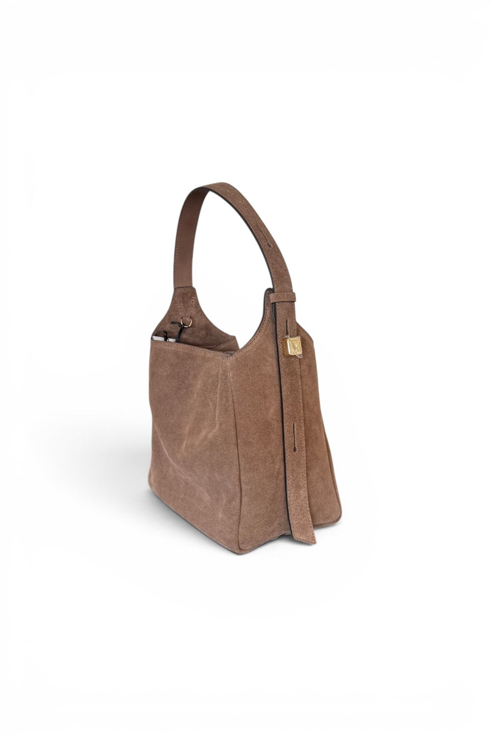 Borsa secchiello suede taupe Loristella<BR/> 