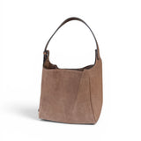 Borsa secchiello suede taupe Loristella<BR/> 