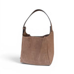 Borsa secchiello suede taupe Loristella<BR/> 