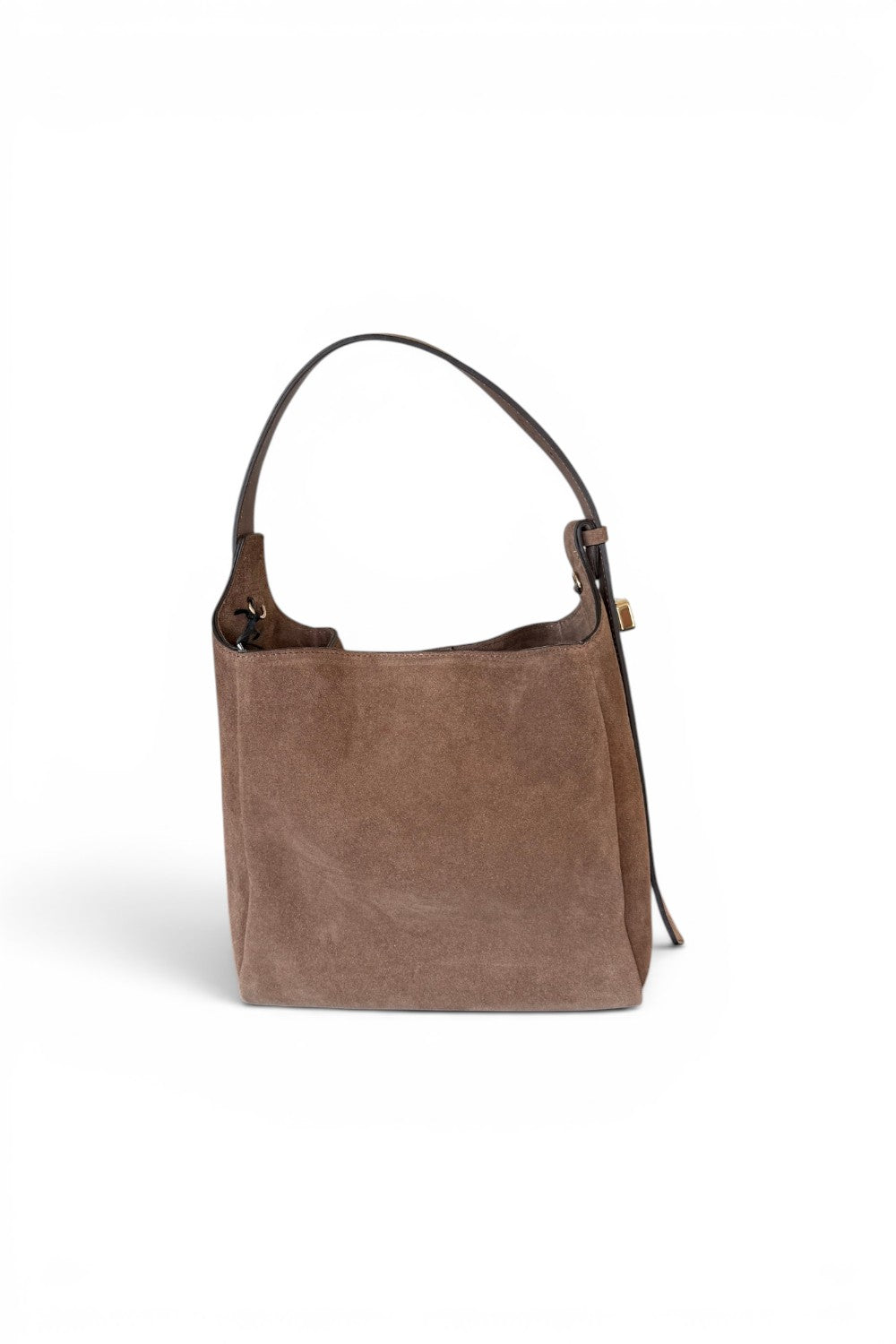 Borsa secchiello suede taupe Loristella<BR/> 