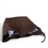 Borsa secchiello grande suede cioccolato Loristella<BR/> 