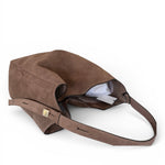 Borsa secchiello grande suede taupe Loristella<BR/> 