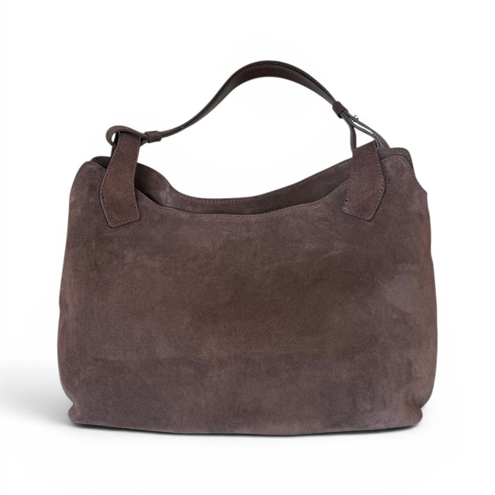 Borsa tracolla Mary suede cioccolato Loristella<BR/> 