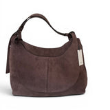 Borsa tracolla Mary suede cioccolato Loristella<BR/> 