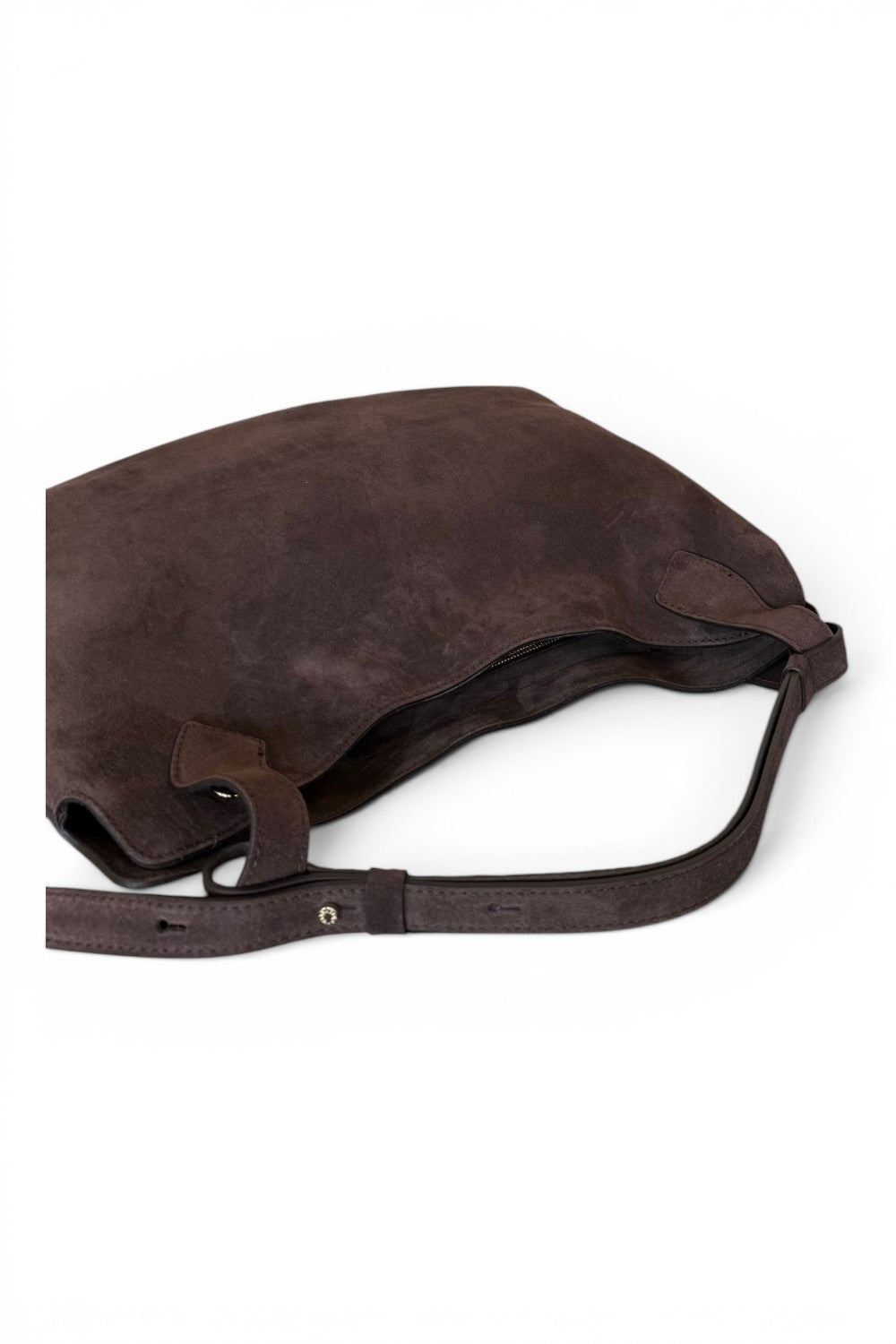 Borsa tracolla Mary suede cioccolato Loristella<BR/> 