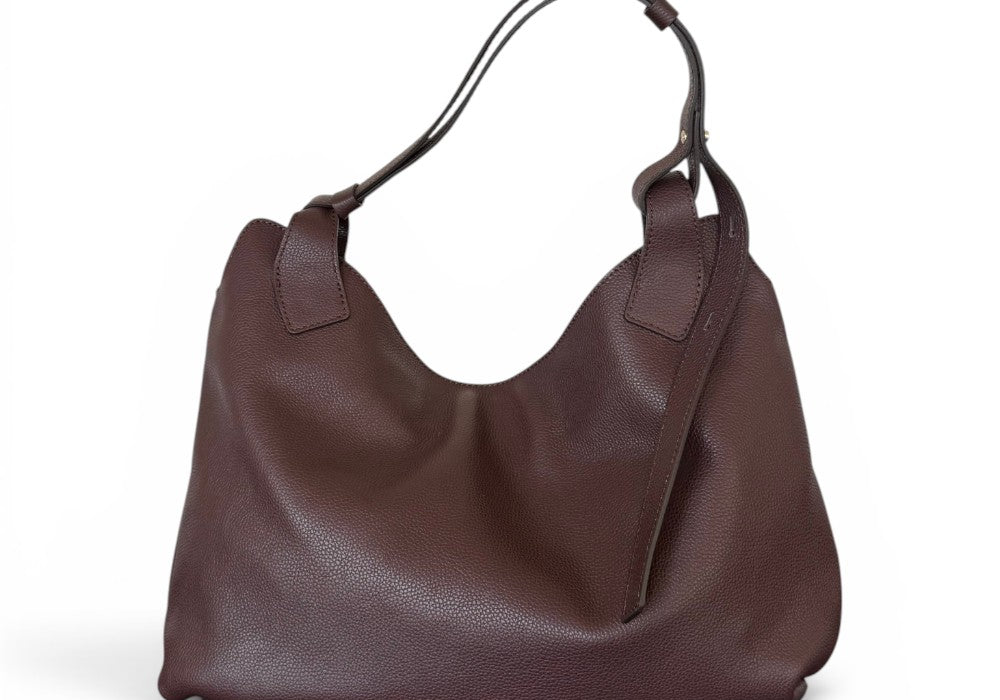 Borsa tracolla Mary pelle cioccolato Loristella<BR/> 