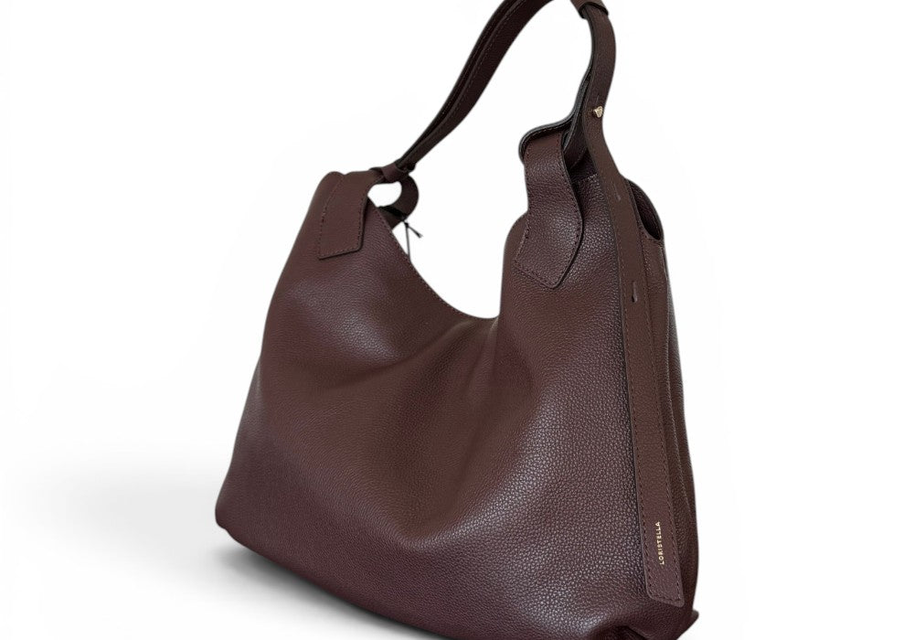 Borsa tracolla Mary pelle cioccolato Loristella<BR/> 