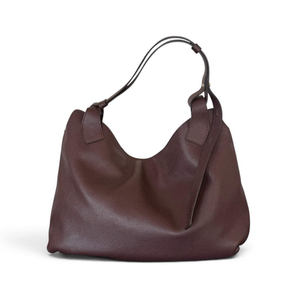 Borsa tracolla Mary pelle cioccolato Loristella<BR/> 
