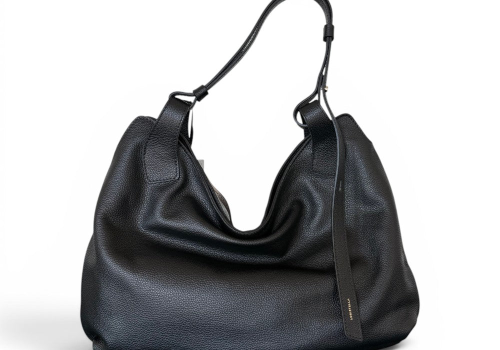 Borsa tracolla Mary pelle nera Loristella<BR/> 