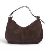 Borsa tracolla Mary piccola suede cioccolato Loristella<BR/> 