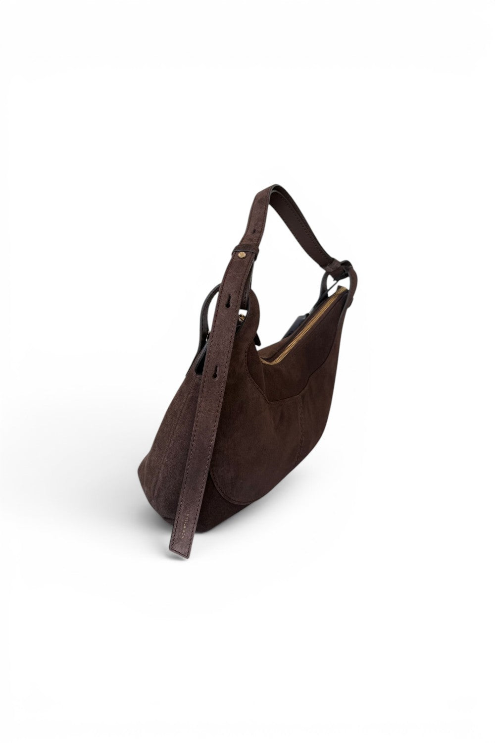 Borsa tracolla Mary piccola suede cioccolato Loristella<BR/> 
