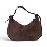 Borsa tracolla Mary piccola suede cioccolato Loristella<BR/> 