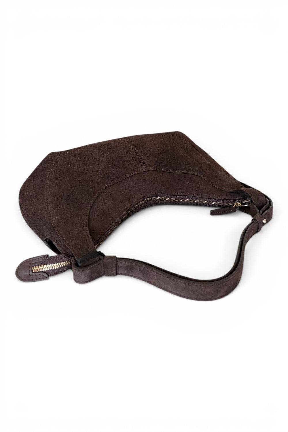 Borsa tracolla Mary piccola suede cioccolato Loristella<BR/> 