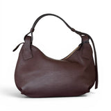 Borsa tracolla Mary piccola pelle cioccolato Loristella<BR/> 