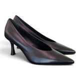Decolté pelle nera tc 70 Matteo Pitti 