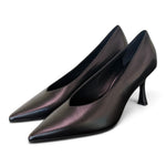 Decolté pelle nera tc 70 Matteo Pitti 