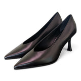 Decolté pelle nera tc 70 Matteo Pitti 
