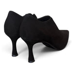 Scarpa accollata scollo V suede nero tc 70 Matteo Pitti 