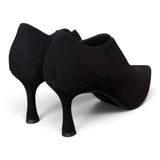 Scarpa accollata scollo V suede nero tc 70 Matteo Pitti 