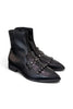 Stivaletto donna frangia pelle nera Mjus