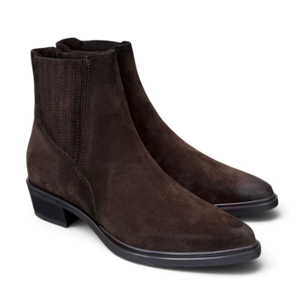 Stivaletto texano suede caffè Mjus<BR/> 