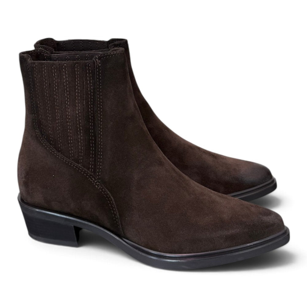 Stivaletto texano suede caffè Mjus<BR/> 