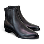 Stivaletto texano pelle nera Mjus<BR/> 
