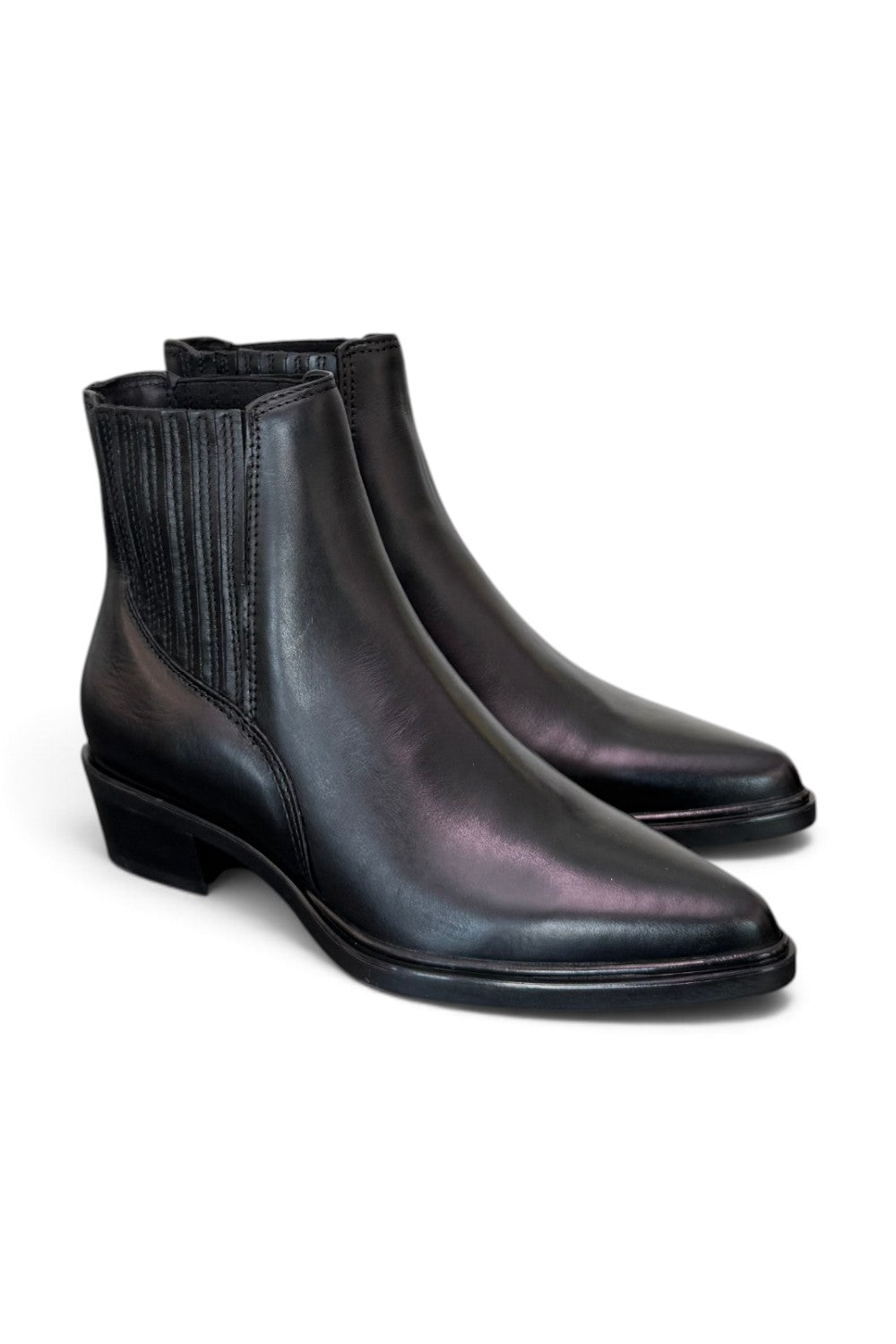 Stivaletto texano pelle nera Mjus<BR/> 