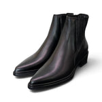 Stivaletto texano pelle nera Mjus<BR/> 