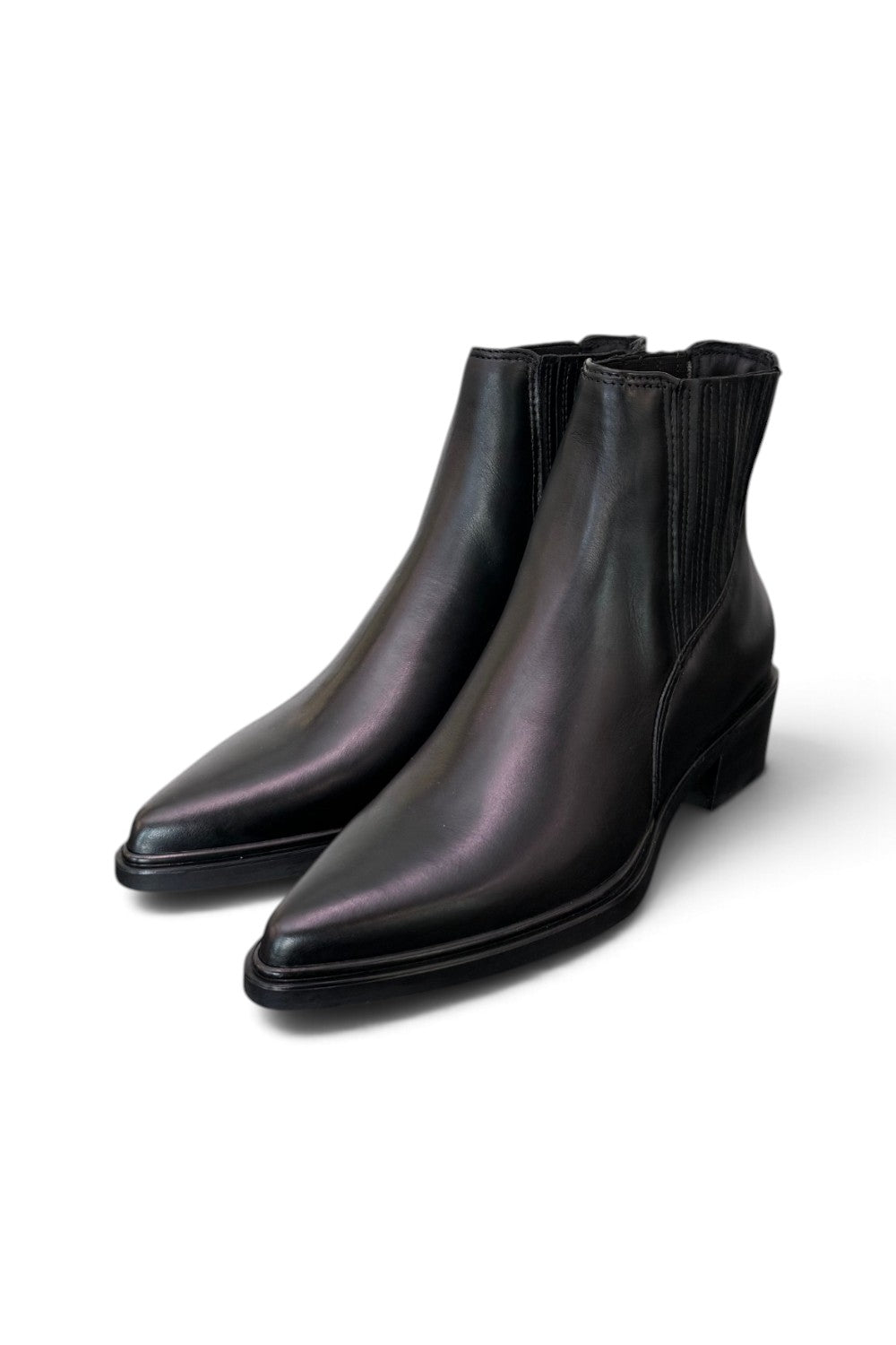 Stivaletto texano pelle nera Mjus<BR/> 