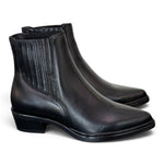 Stivaletto texano pelle nera Mjus<BR/> 