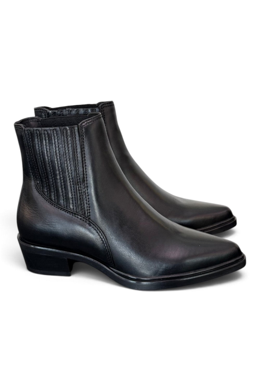 Stivaletto texano pelle nera Mjus<BR/> 