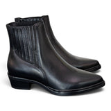 Stivaletto texano pelle nera Mjus<BR/> 