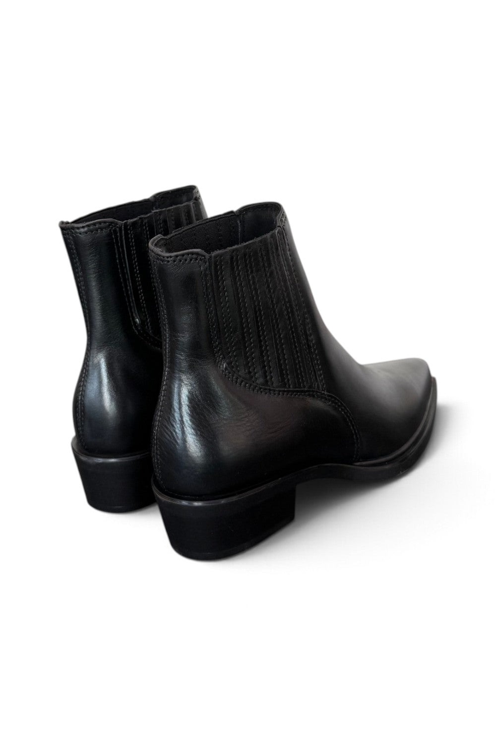 Stivaletto texano pelle nera Mjus<BR/> 