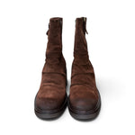 Stivaletto arricciato suede marrone Mjus<BR/> 