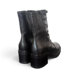 Stivaletto arricciato pelle nera Mjus<BR/> 